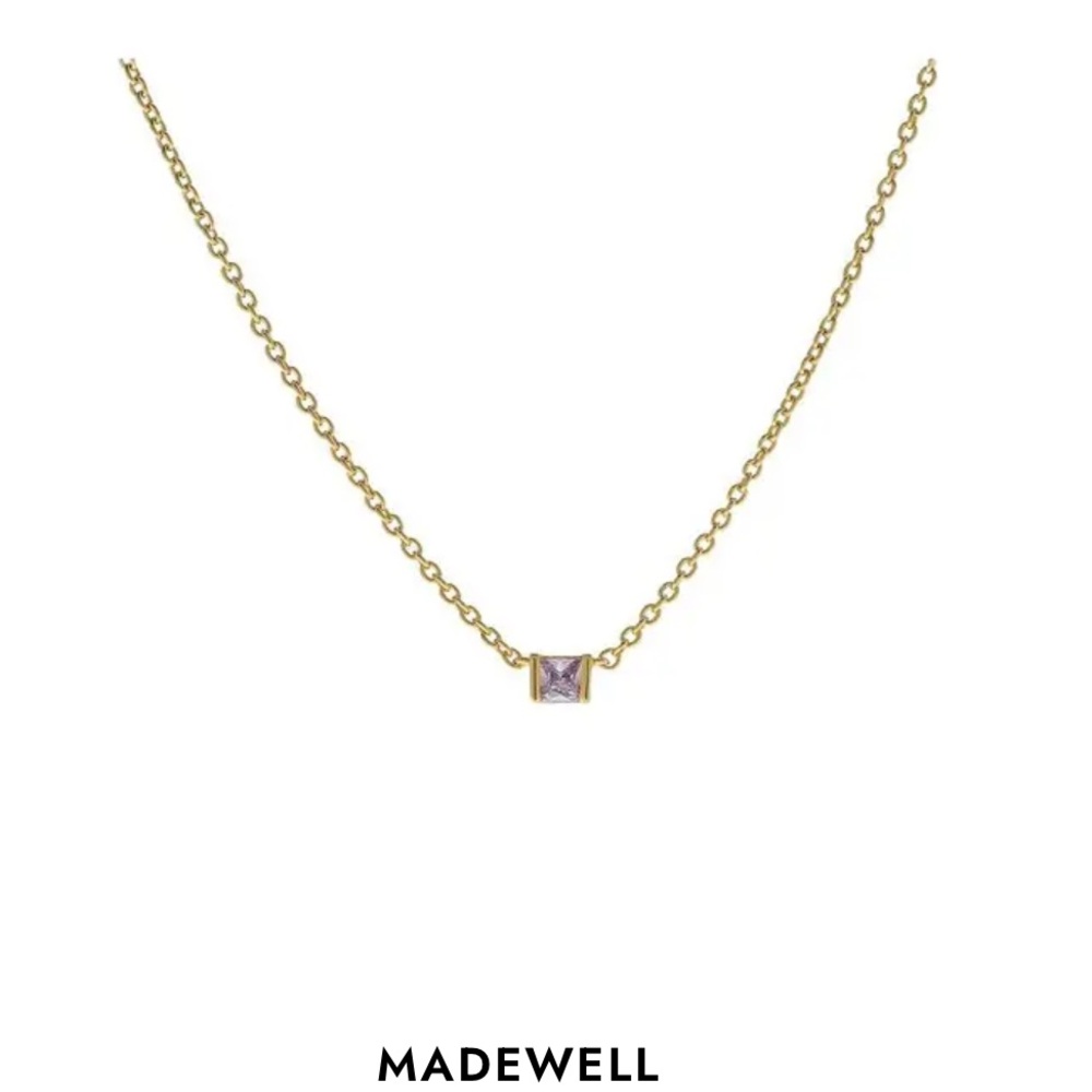 Madewell Delicate Collection Birthstone Necklace